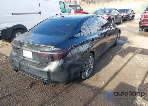 2018 Infiniti Q50 3.0T Red Sport 400 из США, поврежденный, VIN JN1FV7AR6JM700183